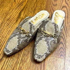 Sam Edelman faux snake mules
